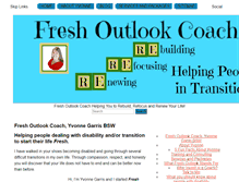 Tablet Screenshot of freshoutlookcoach.com